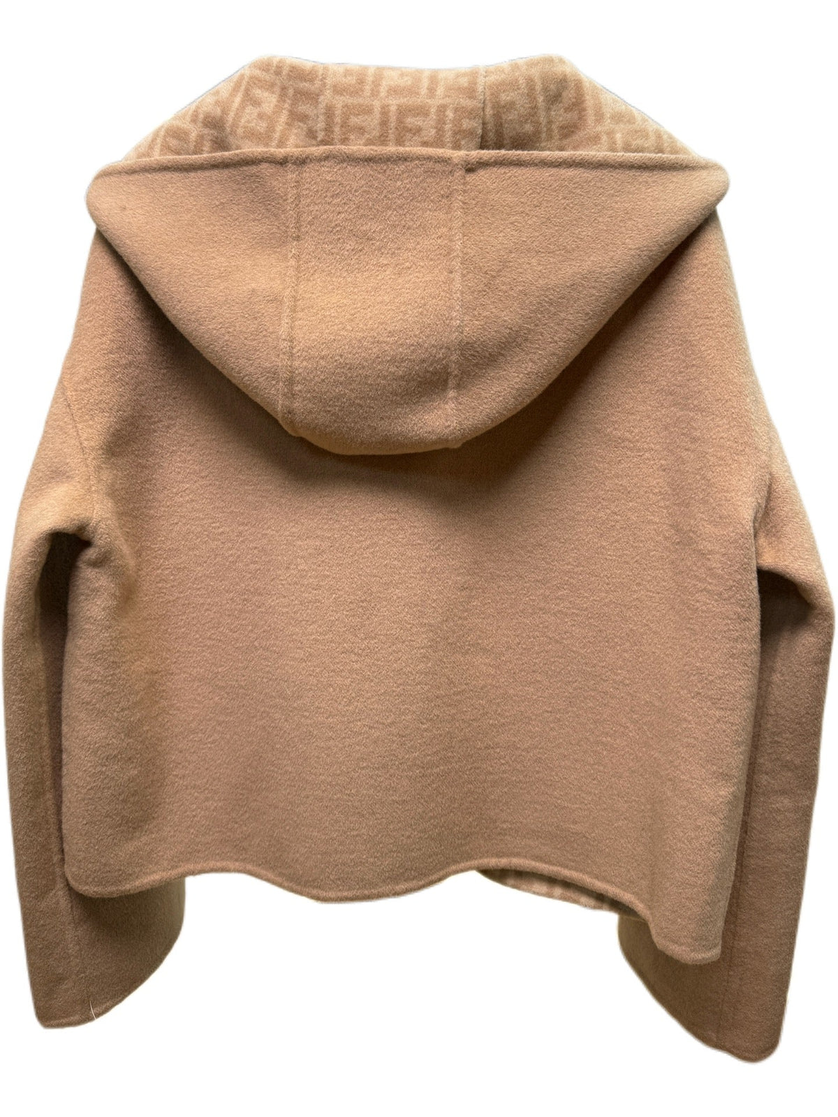 Fendi 25 Short Jacket Light Brown Draper 0009
