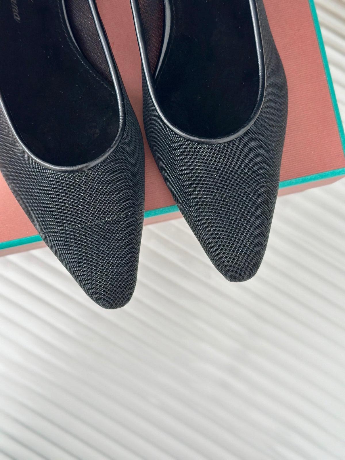 LP Primula Ballet Flat In Black Mesh Fabric With Suede Lining 989404