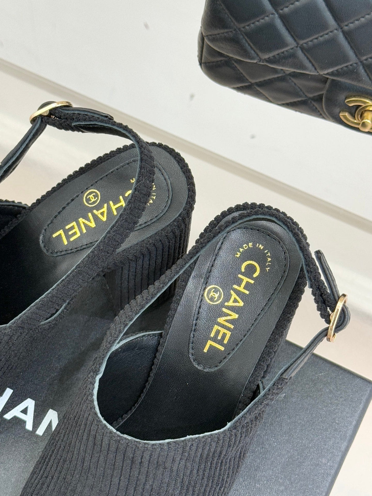 CC 26 Slingback Black Corduroy Grosgrain 609984