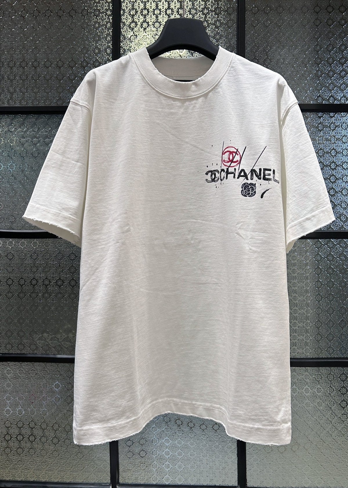 Chanel 2026 T-shirt Black White Green Cotton