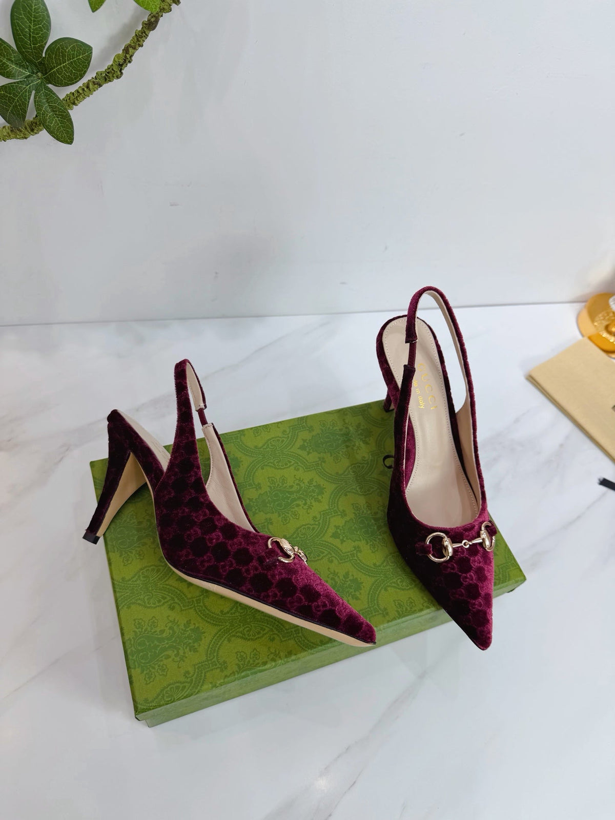 GG 26 Slingback Dark Purple Velvet 592419
