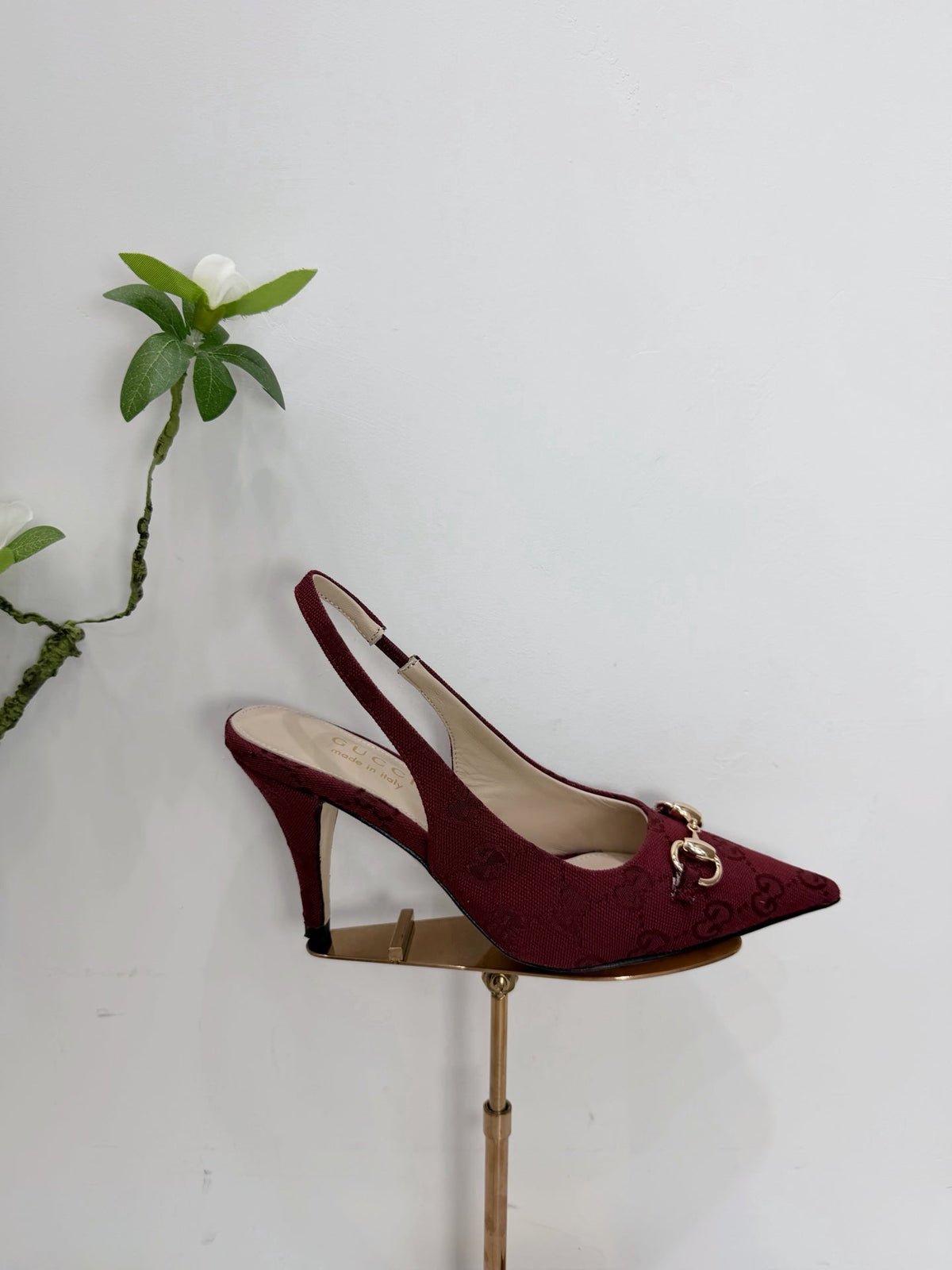 GG 26 Slingback Dark Red Fabric 592423