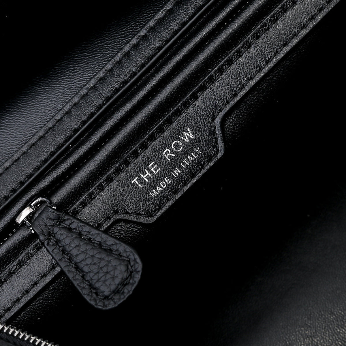 The Row Terasse Shoulder Bag 32cm Black Calfskin