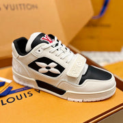 LV Trainer Sneaker Beige Black Cowhide