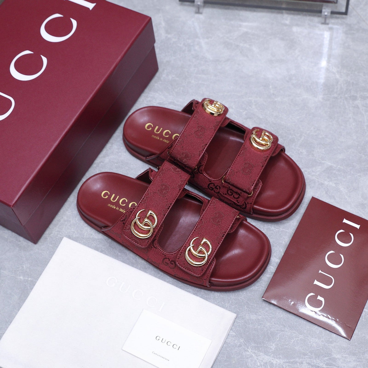 Gucci 2026  Colorway GG Monogram Canvas Slipper 758695