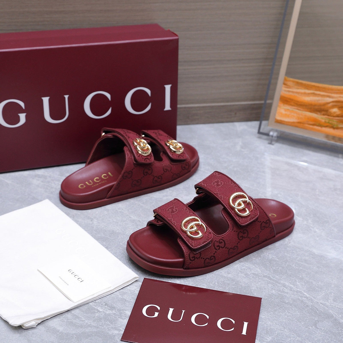 Gucci 2026  Colorway GG Monogram Canvas Slipper 758695