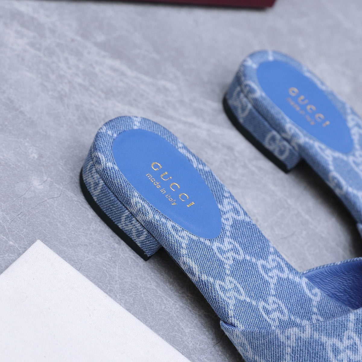 Gucci 2026 Horsebit GG Sandals Denim 758699