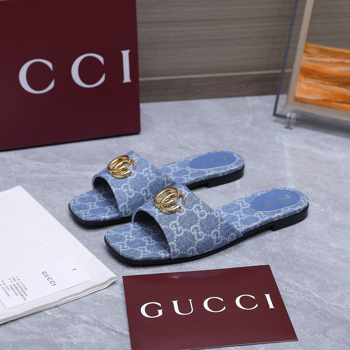 Gucci 2026 Slipper The Signature GG Monogram Canvas Leather 758570