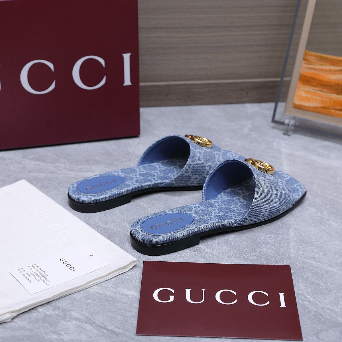 Gucci 2026 Slipper The Signature GG Monogram Canvas Leather 758570