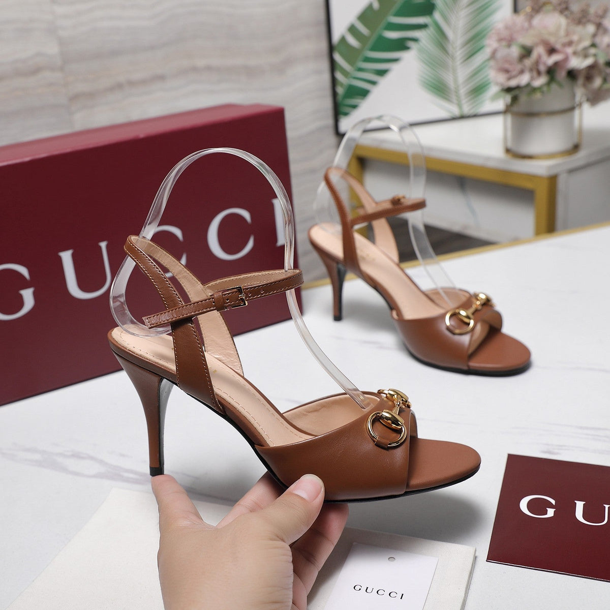Gucci 2026 Slingback Pumps 85mm Leather 758580