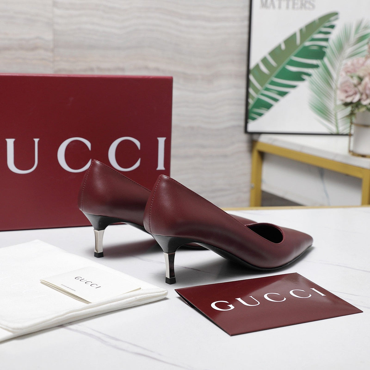 Gucci 2026 GG Bombshell Pumps 55mm Leather 758609