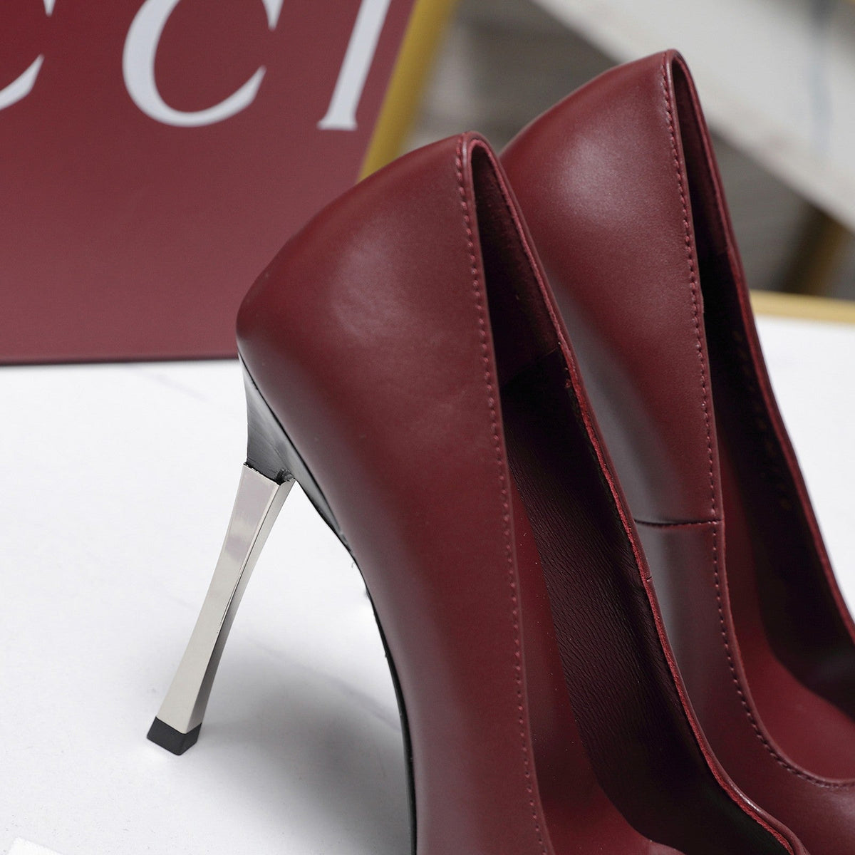 Gucci 2026 GG Bombshell Pumps 110mm Leather 758612