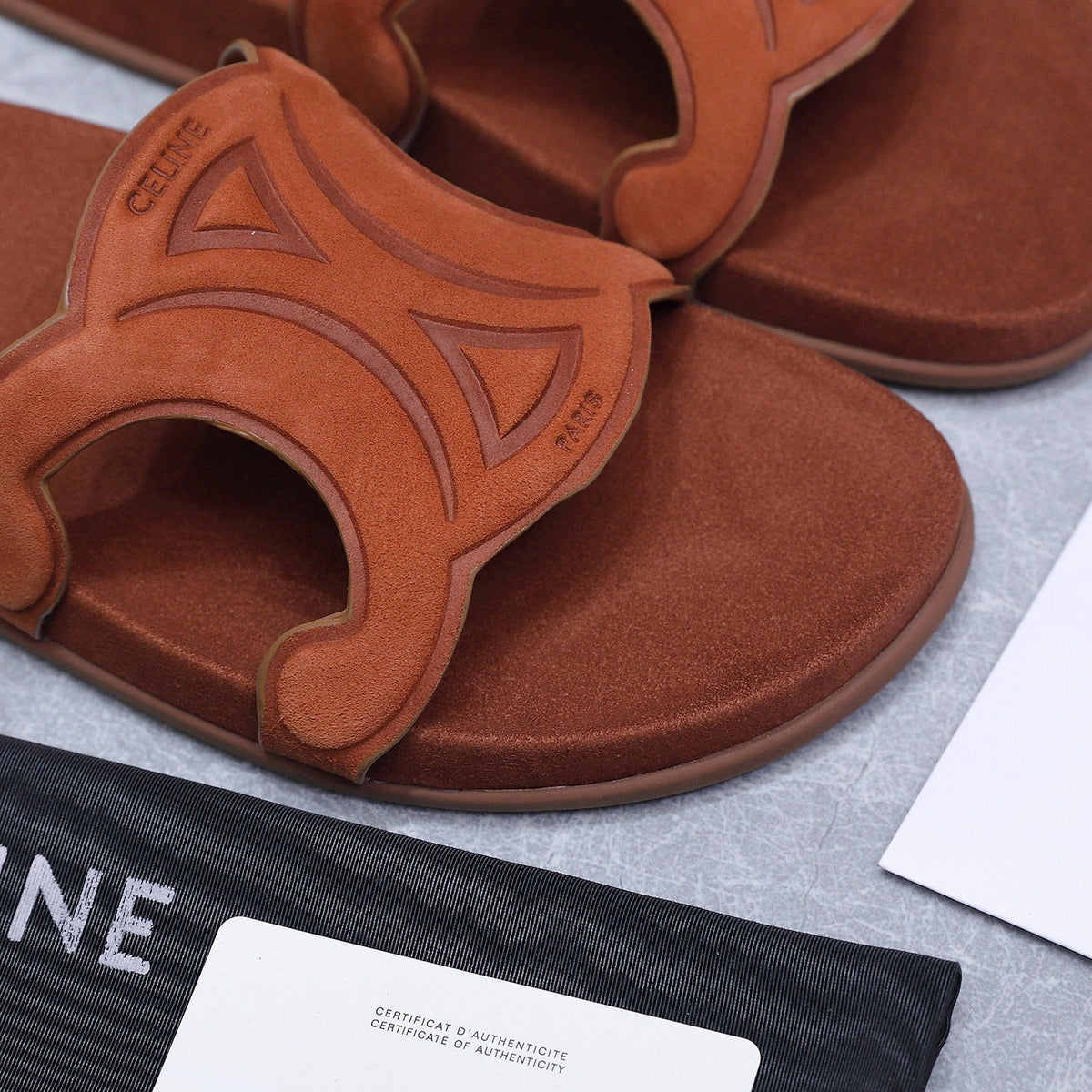 Celine 26 Platform Sandals 25mm Suede Leather796676