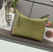 Loew Cubi Handbag Olive Green Cowhide Canvas 254757