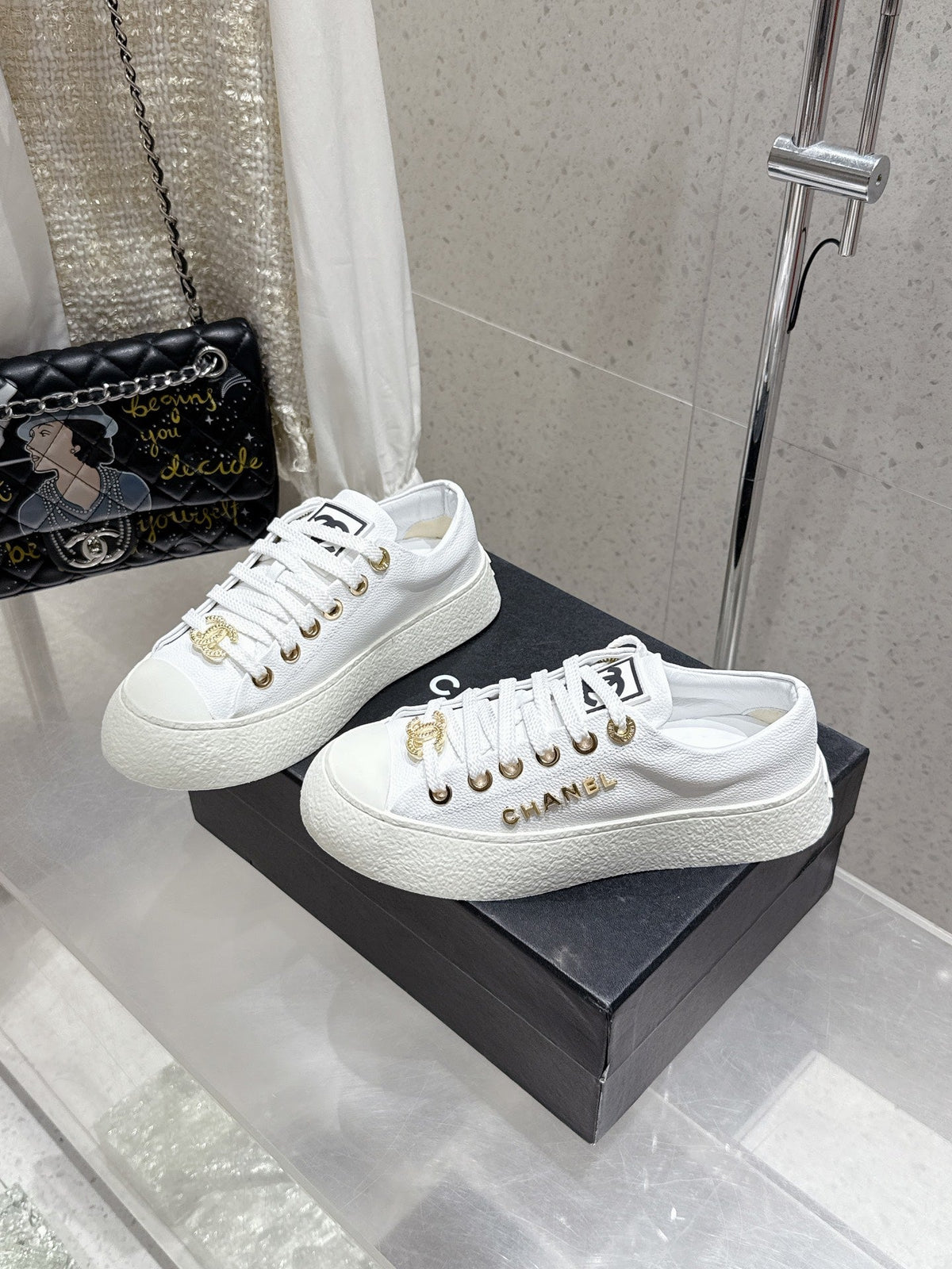 CC Sneaker White cowhide 204667