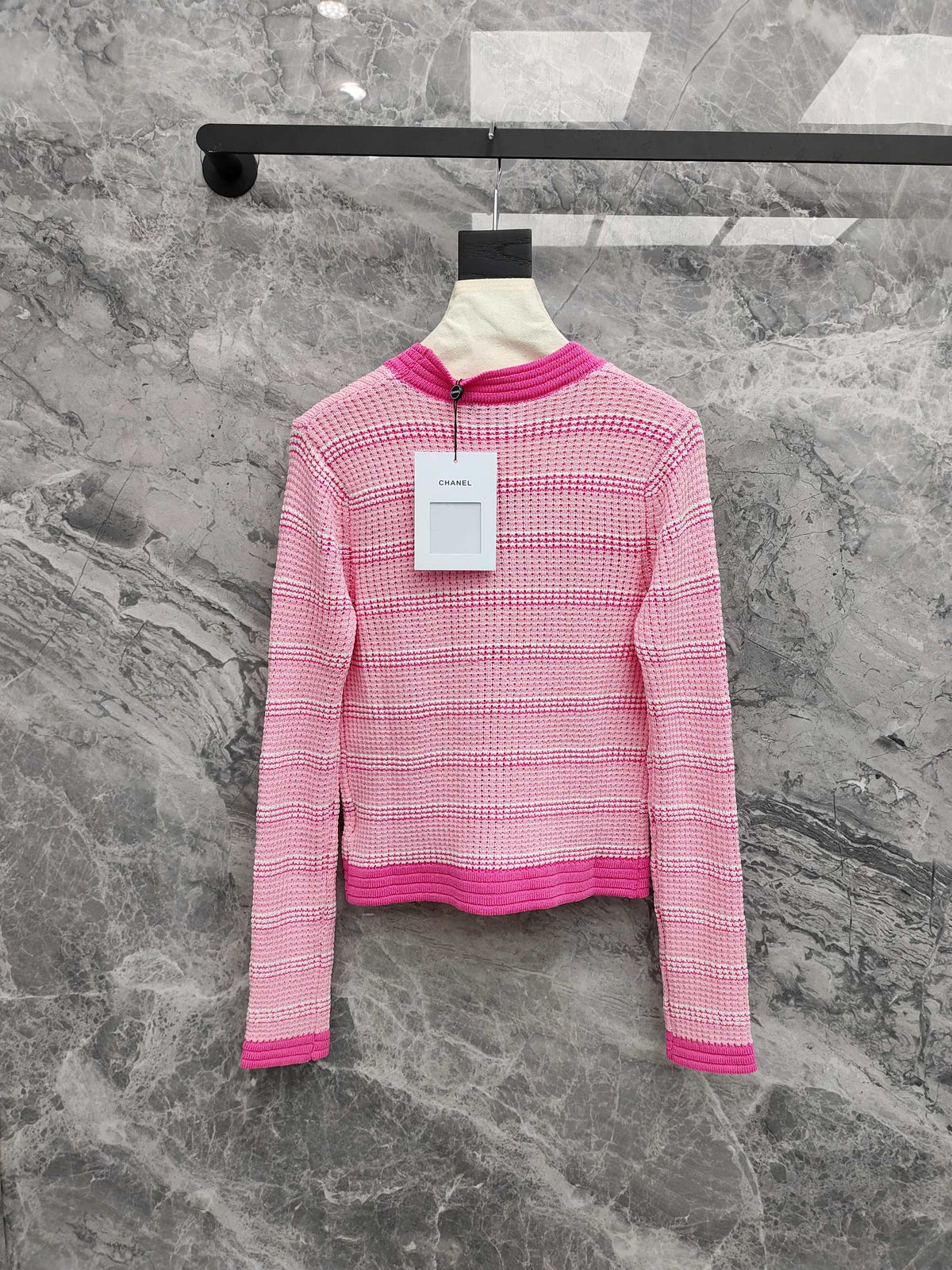 CC 25 Long Sleeve Striped Cardigan Tencel 283779