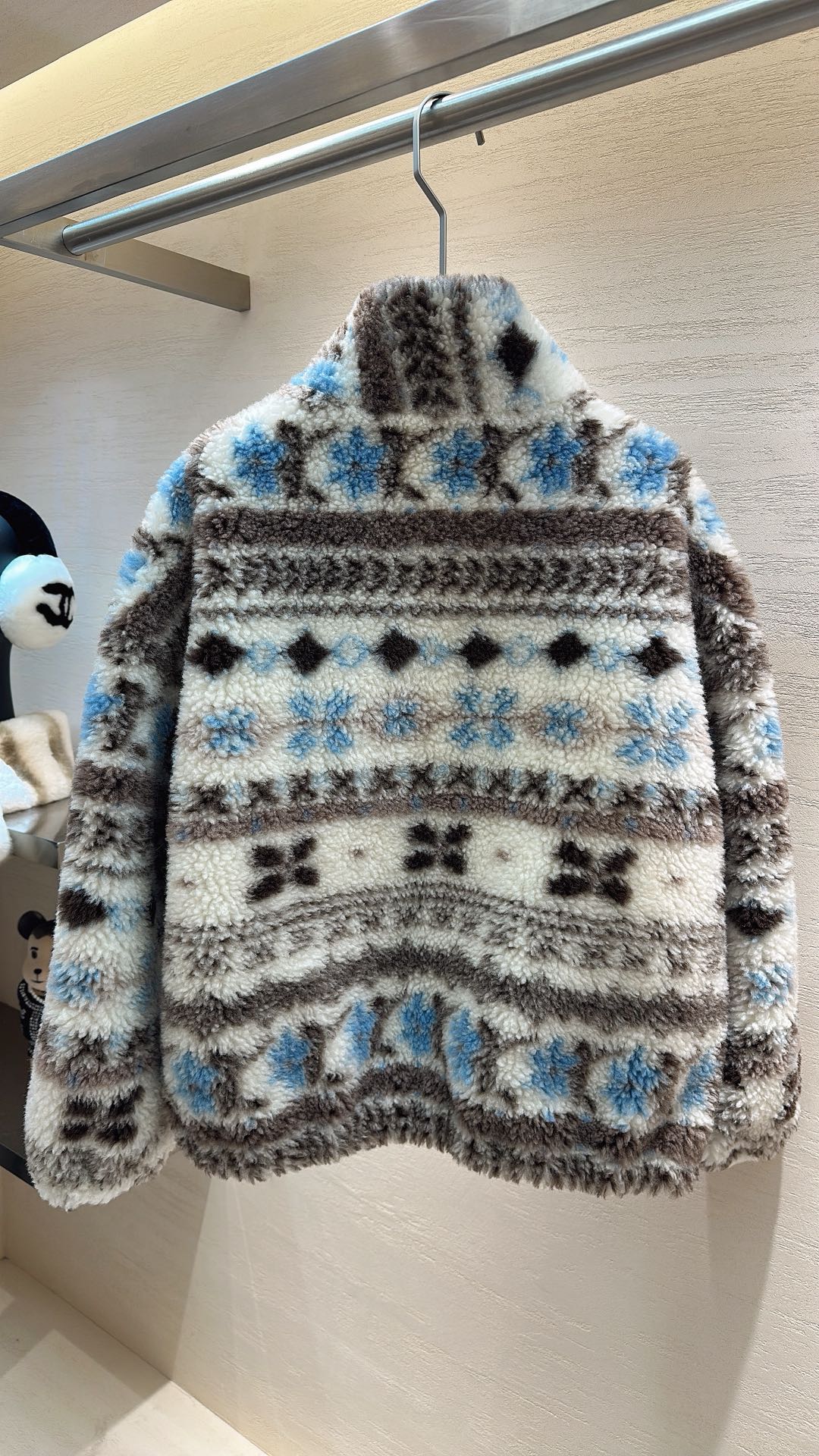 Dior 2025 Coat White mix Colors Wool