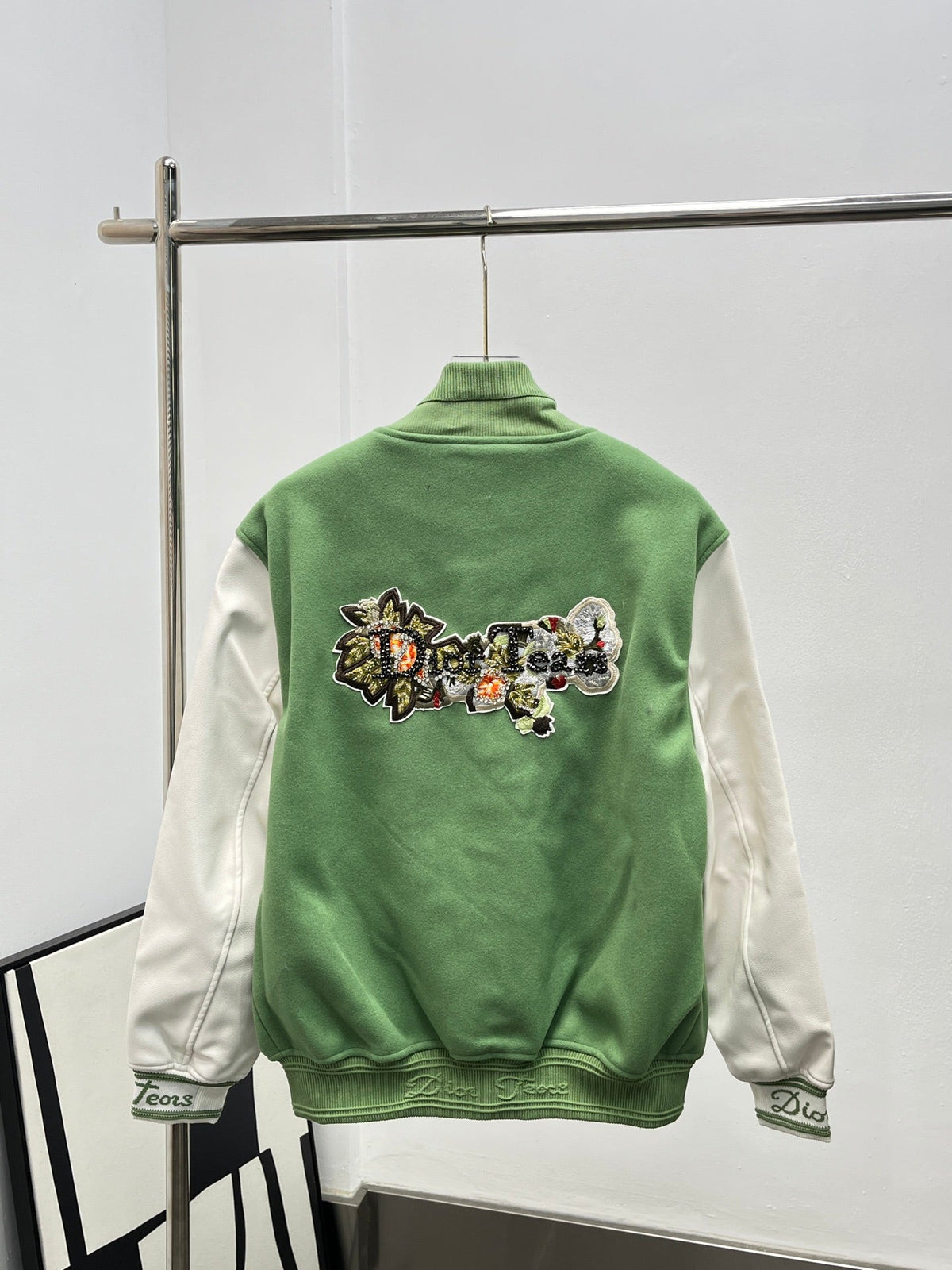 CD Baseball Jacket Green Wool