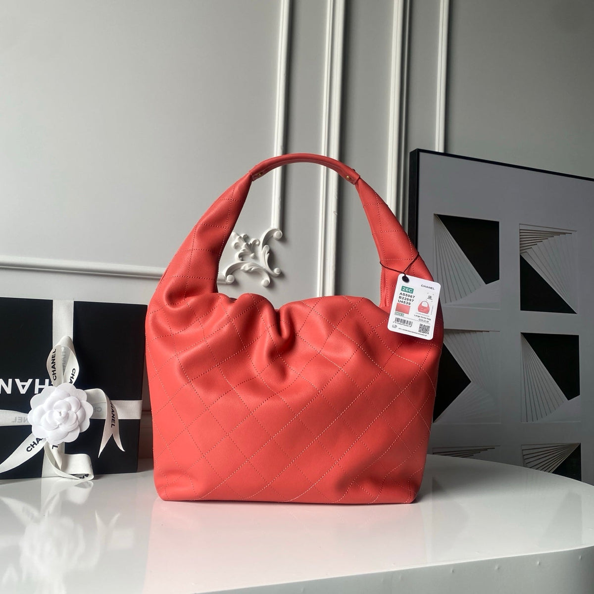 Chanel 2025 Bag 45cm Red Calfskin 318235