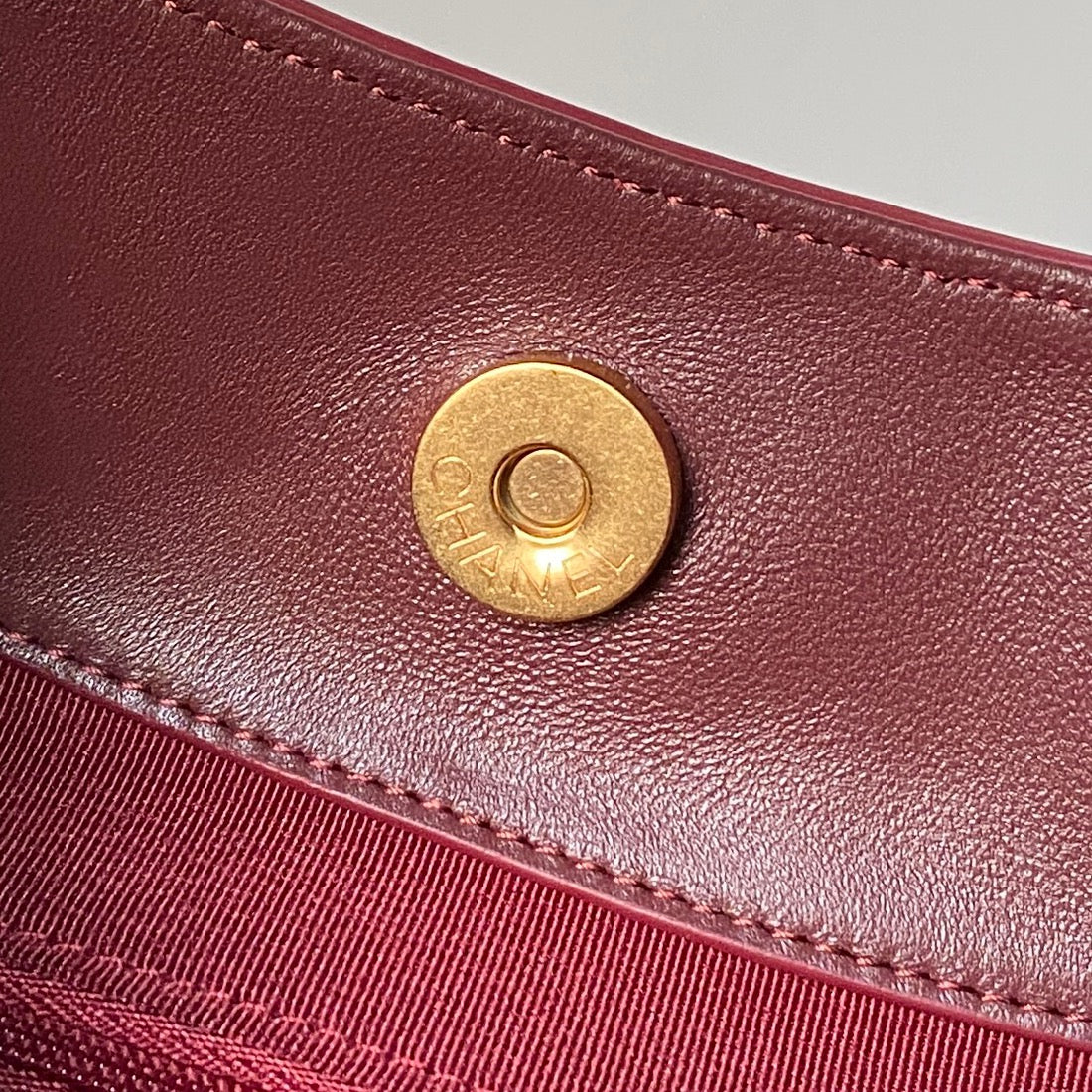 Chanel 2025 Hobo Bag 31cm Red Suede With Gold Hardware 320285
