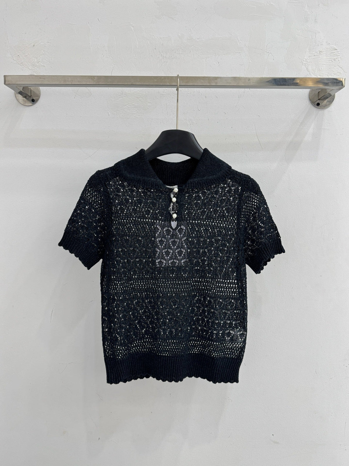 Chanel 2026 Openwork Knit Sweater Cotton 359798