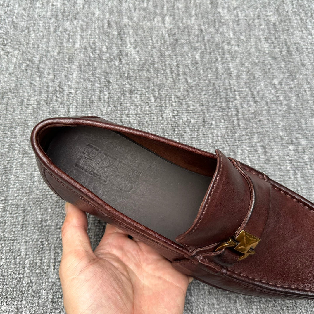 LV LOAFER IN DEEP BROWN CALFSKIN