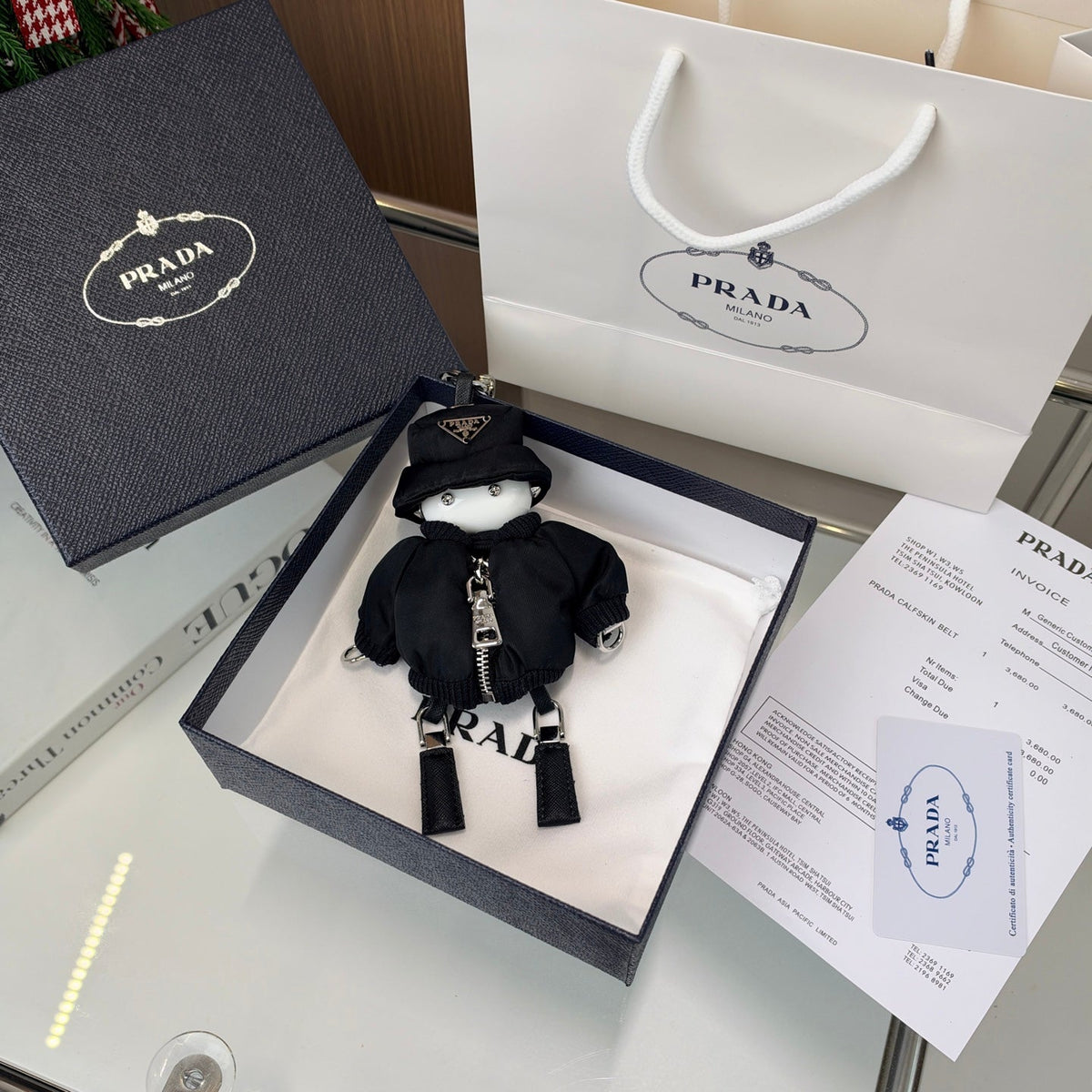 Prada Soft Robot Re-Nylon Bag Charm 546252