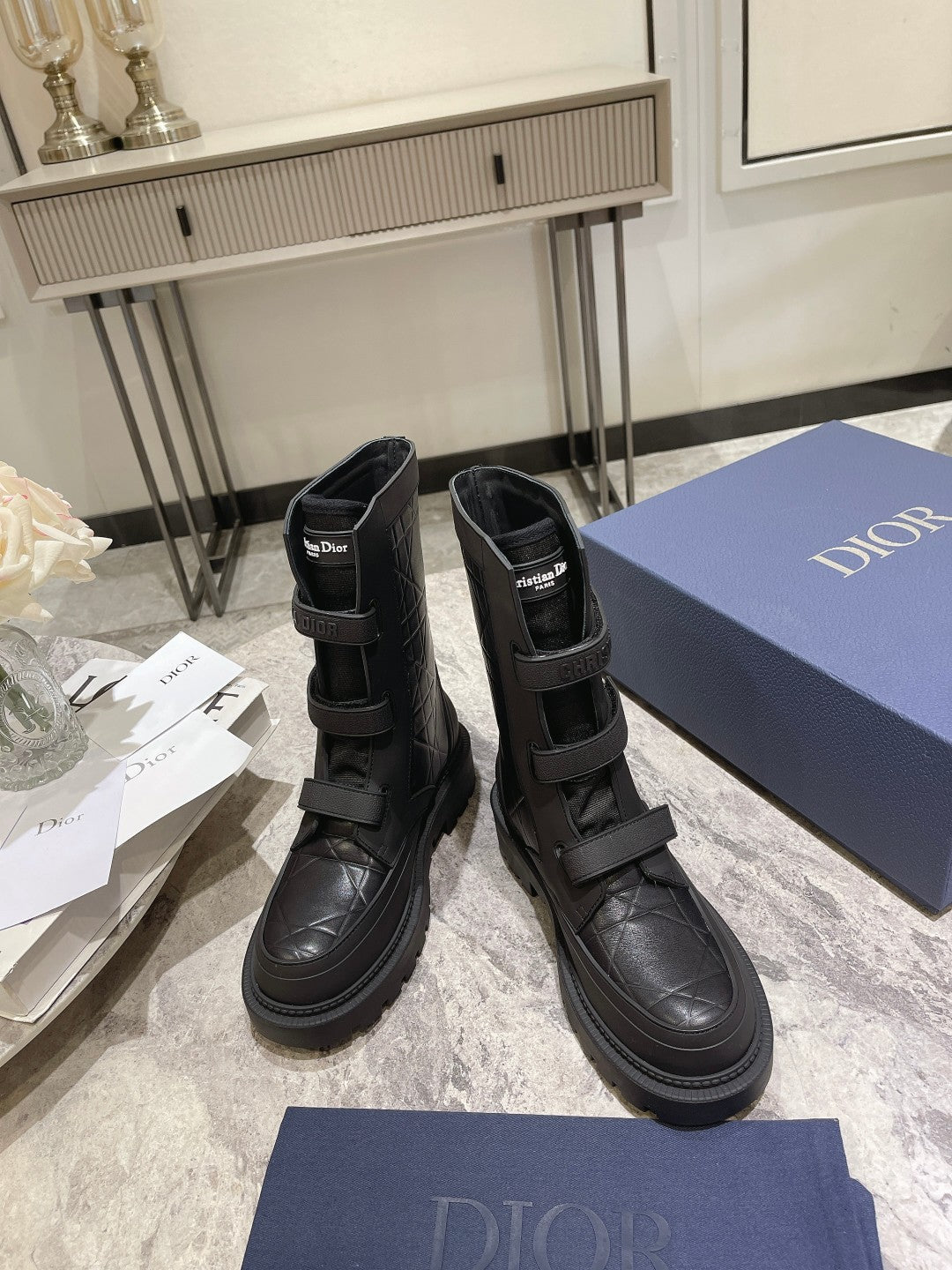 CD Dioranger Ankle Boot 45mm Black Calfskin