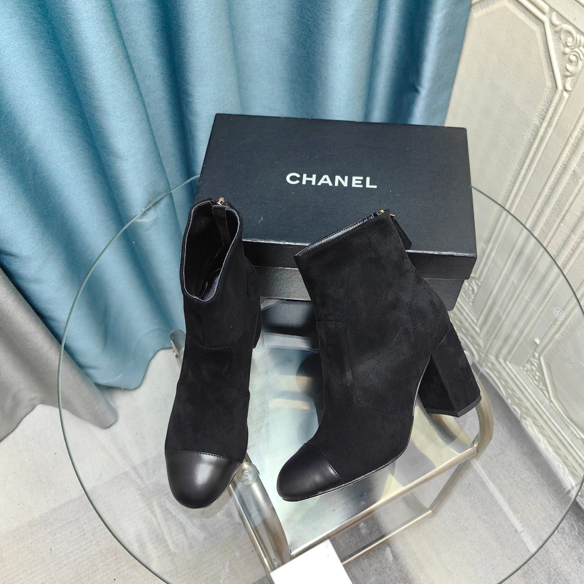 CC Ankle Boots 70mm Black Suede