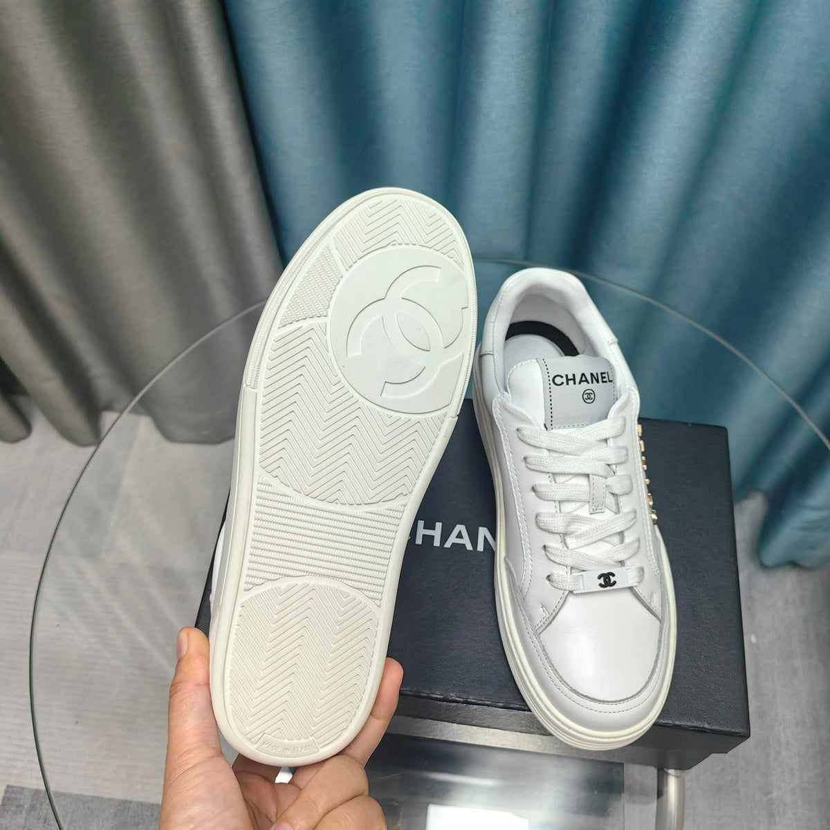 CC Low Sneaker White Cowhide
