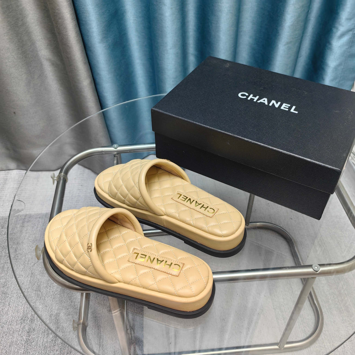 CC 25 Mule Quilted Calfskin