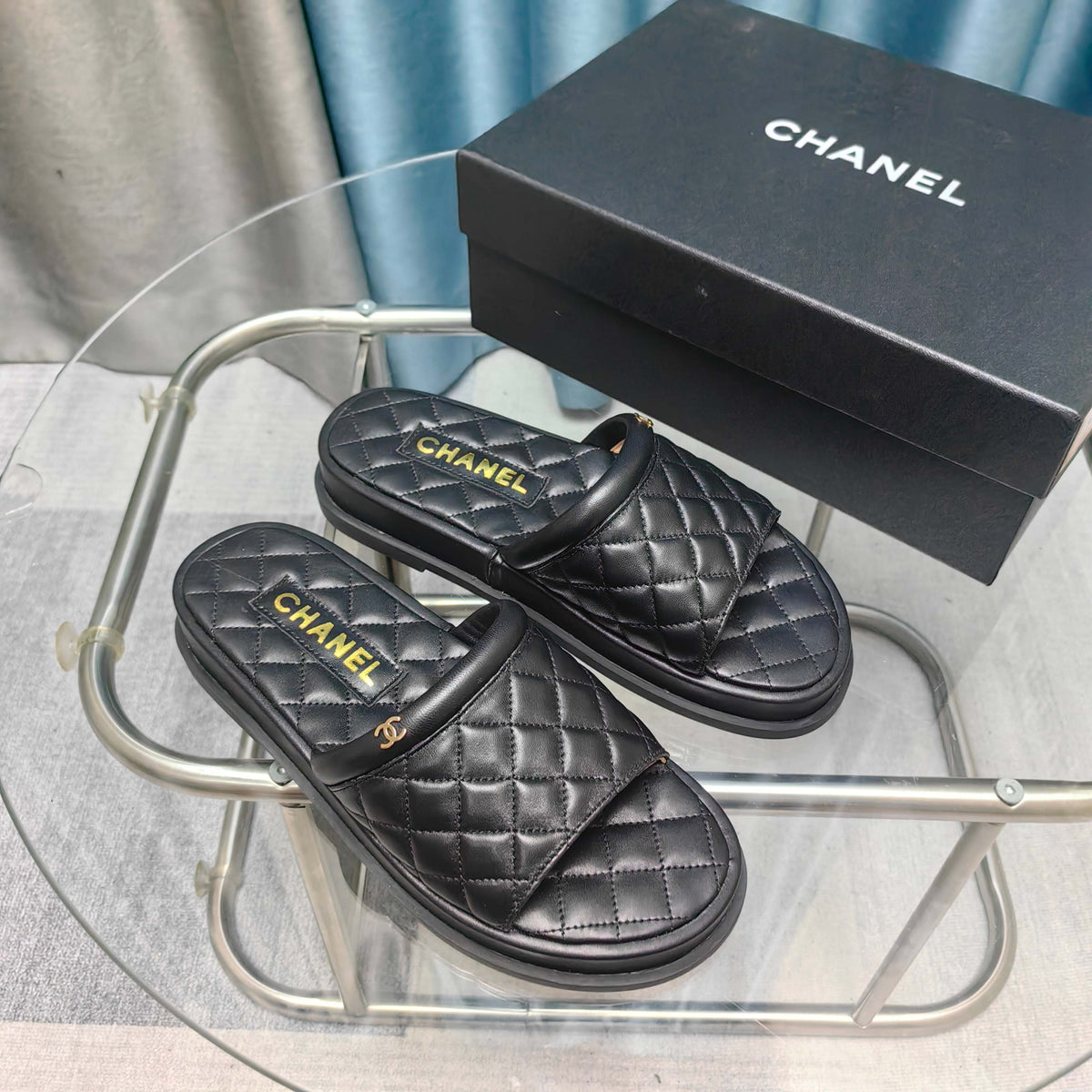 CC 25 Mule Quilted Calfskin