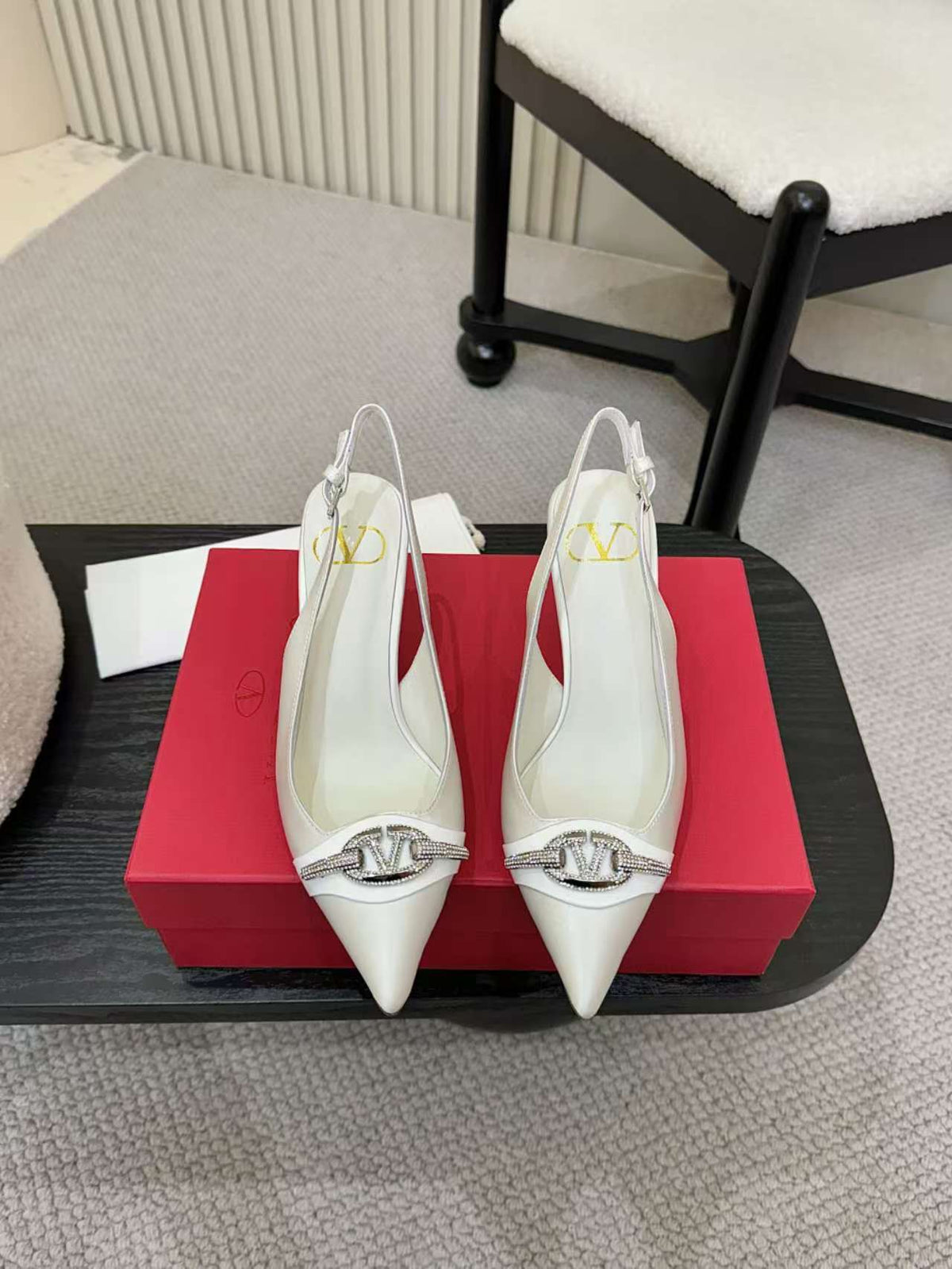 Valentino Slingback Pump High heels Silk 239562