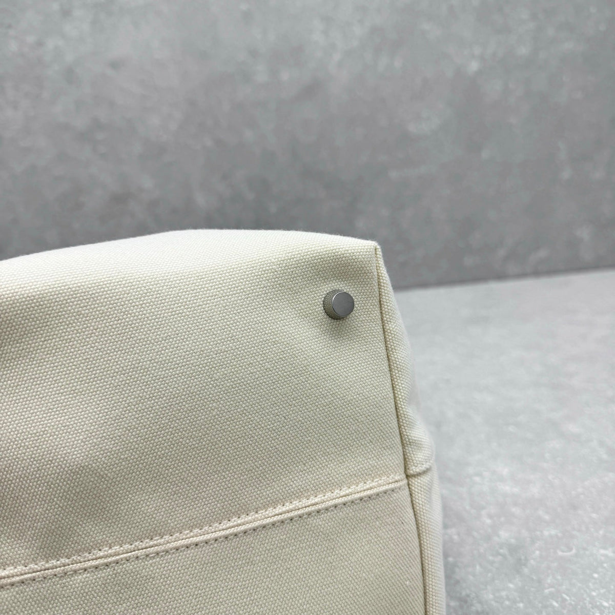 The Row 2025 N/S Park Tote Bag 30cm White Leather Canvas