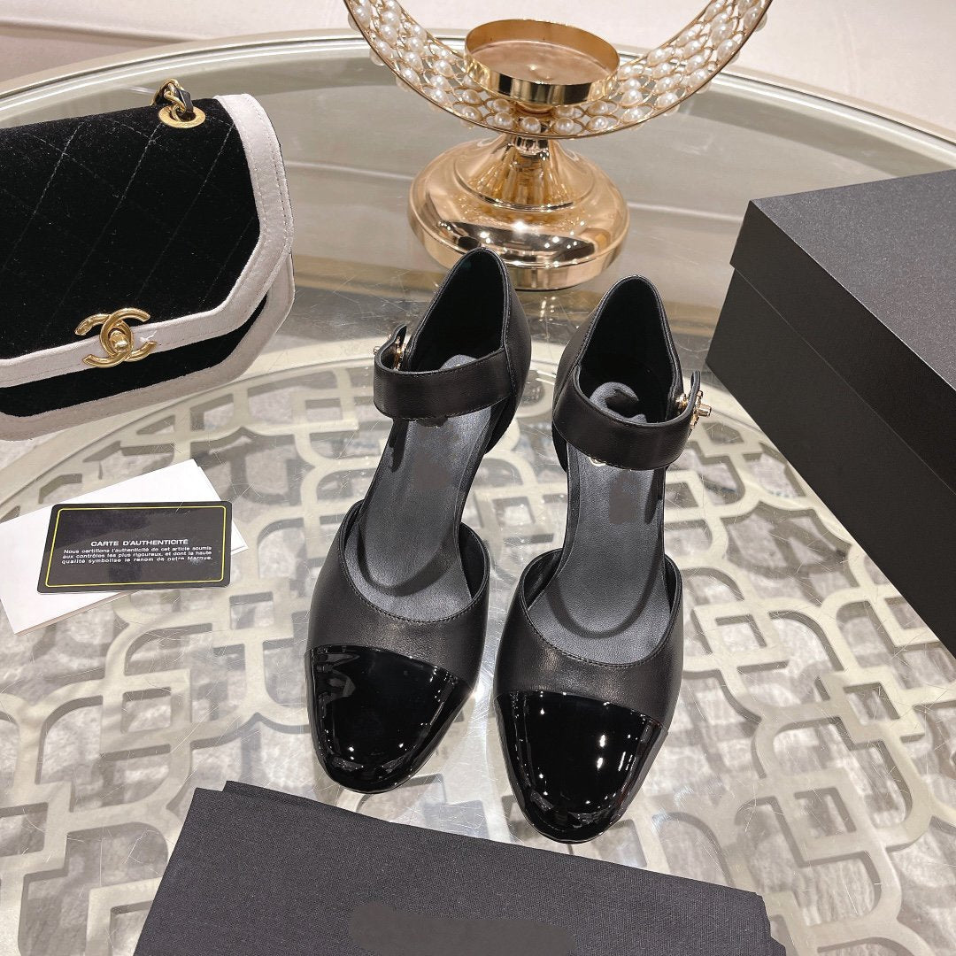 cc ballet 6cm black wedge heel