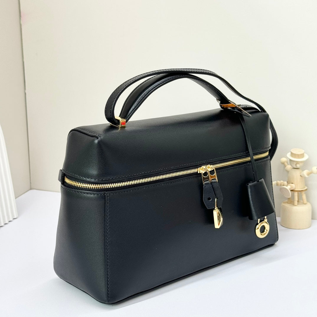 LP Extra Bag 27cm Black Smooth Calfskin