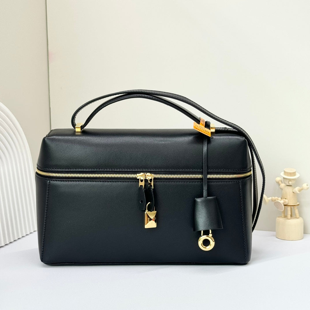 LP Extra Bag 27cm Black Smooth Calfskin