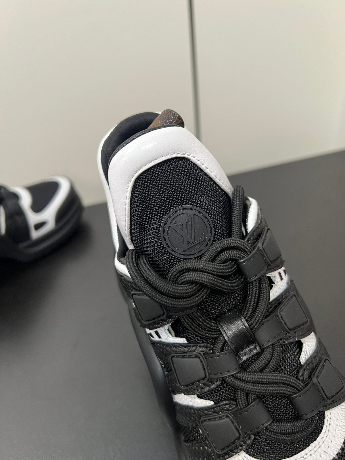 LV Archlight Sneaker 50mm Black Mix White Fabric
