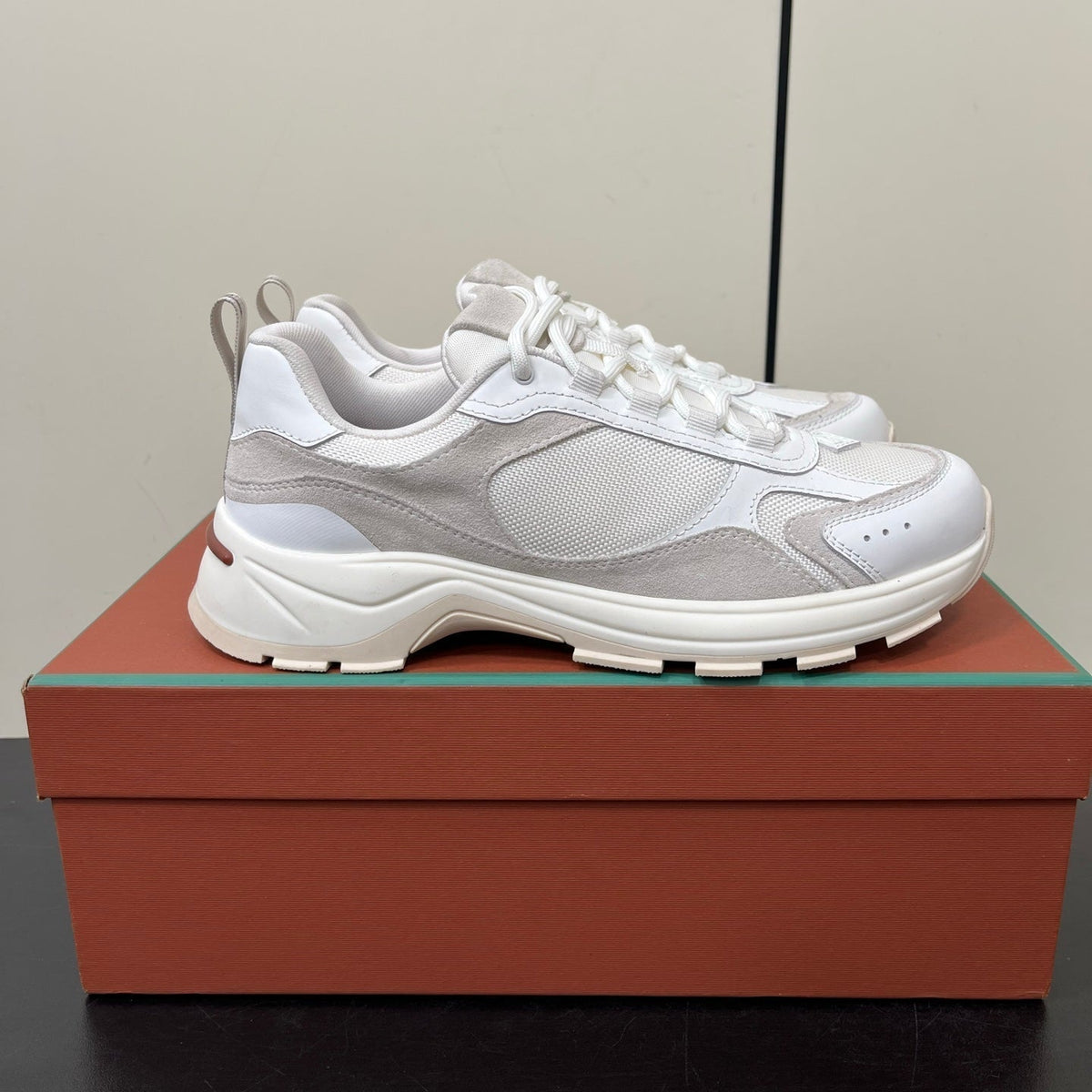 LP 25C Cairn Walk Sneaker Nougat Calfskin and Fabric 210924