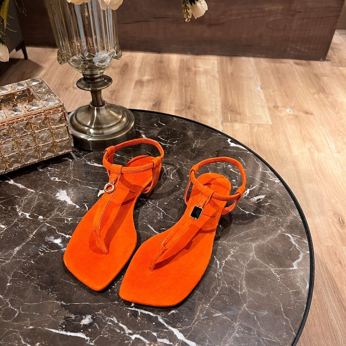 LP MINDIL SANDAL ORANGE SUEDE