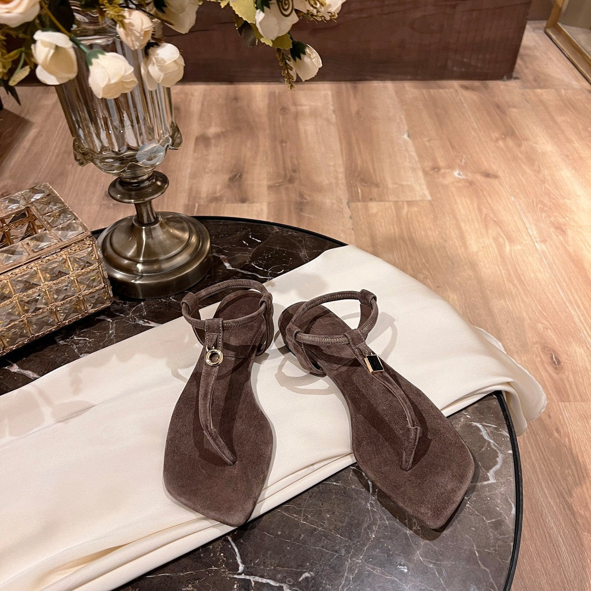 LP MINDIL SANDAL BROWN SUEDE