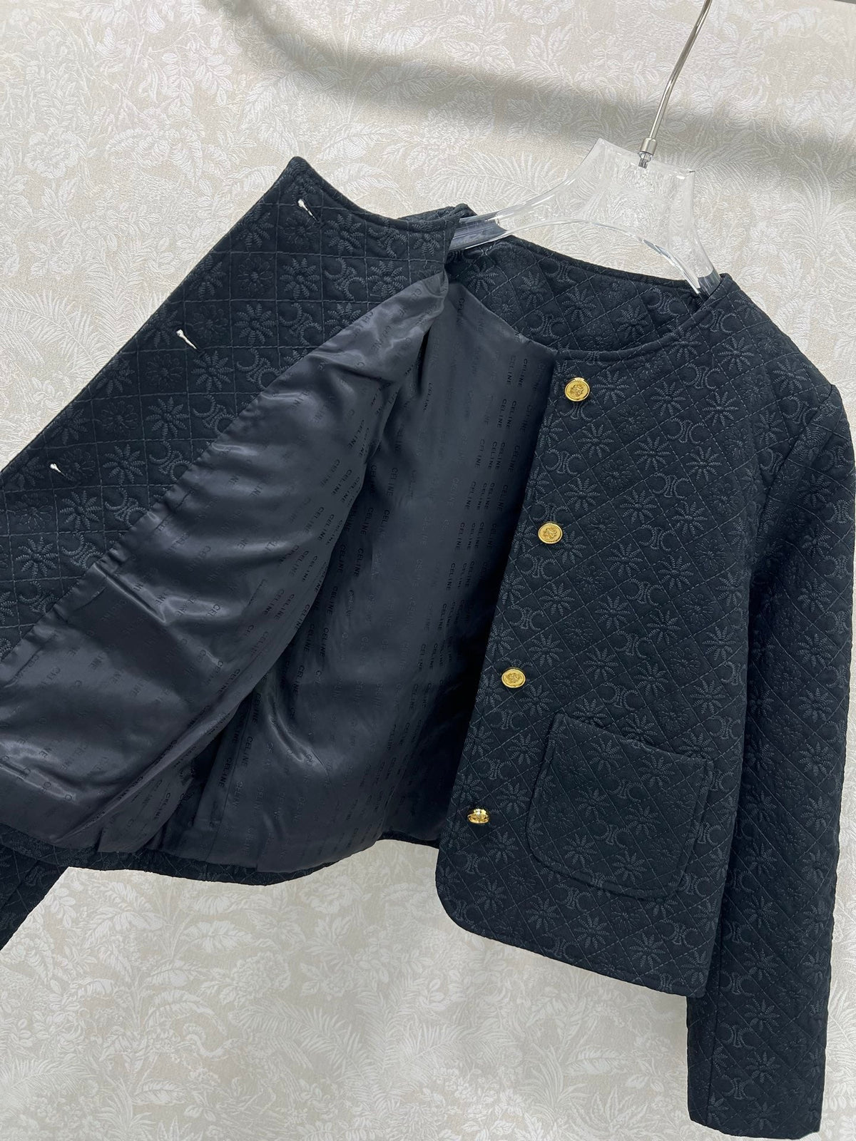 Celine 25 Jacquard Cotton Twill Jacket 292272