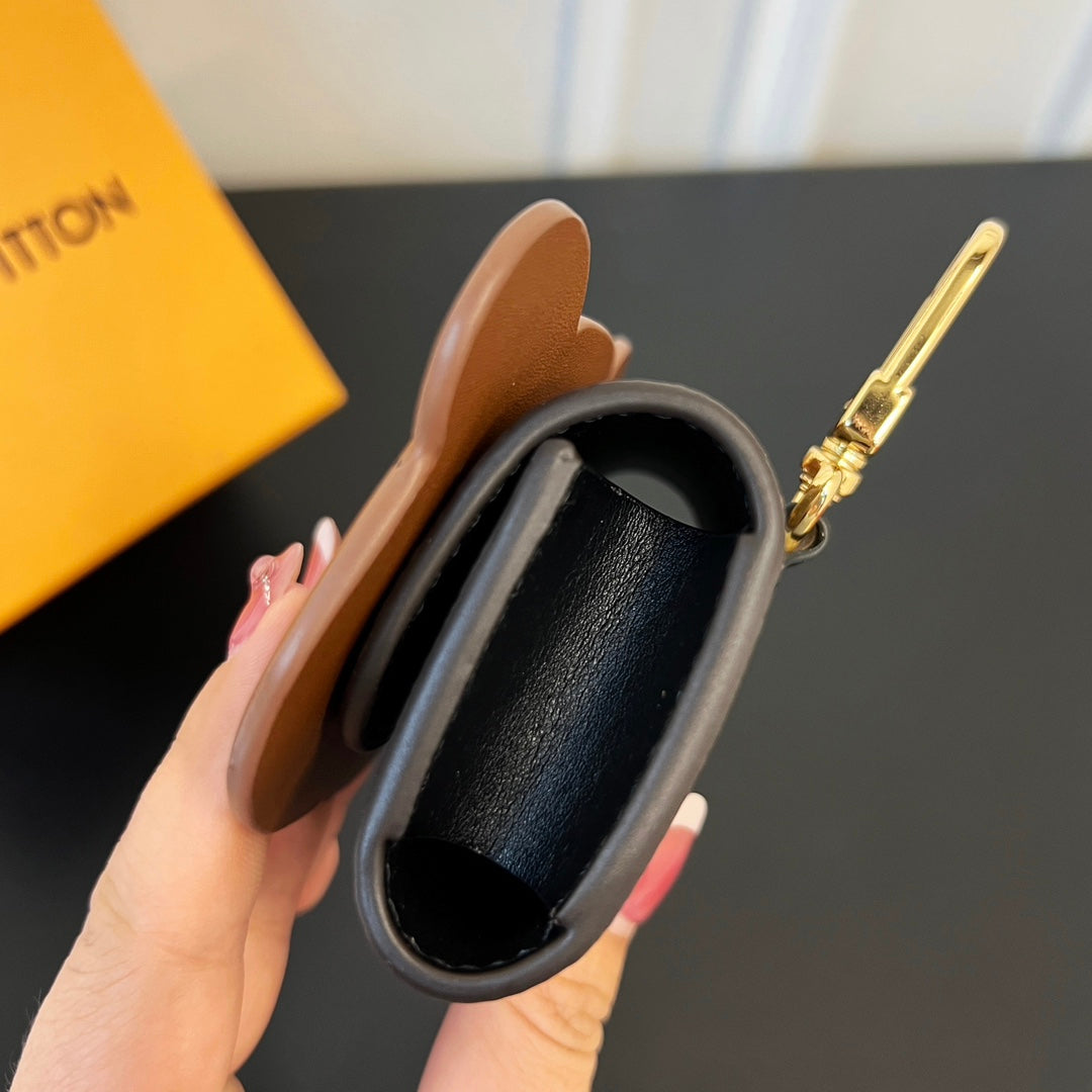 LV Teddy Bear Earphone Bag Charm