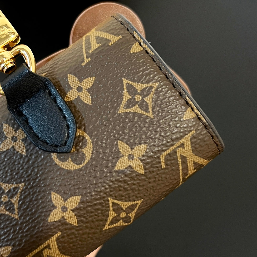 LV Teddy Bear Earphone Bag Charm