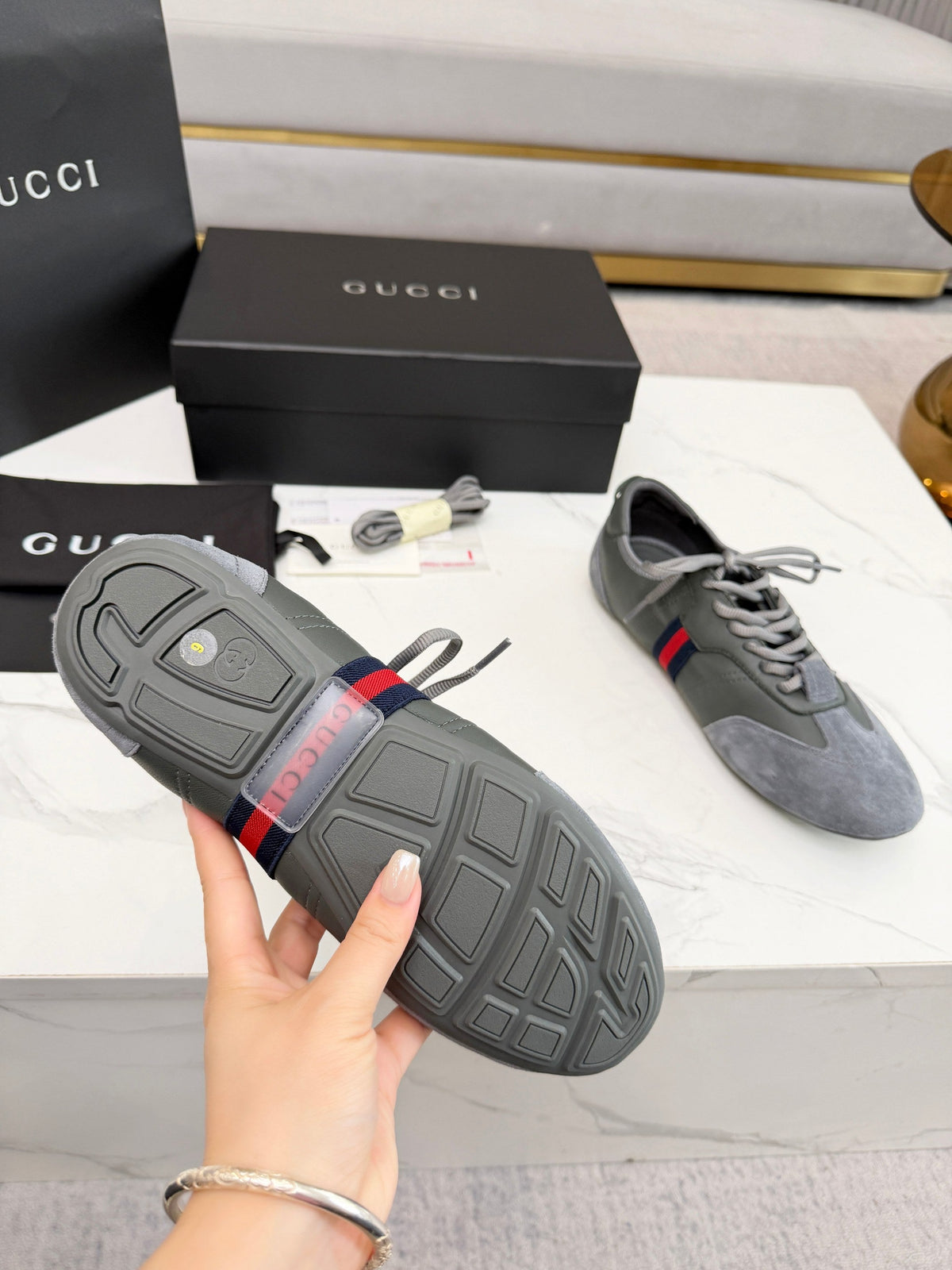 Gucci 2026 Flex Sneaker Suede Leather 938331