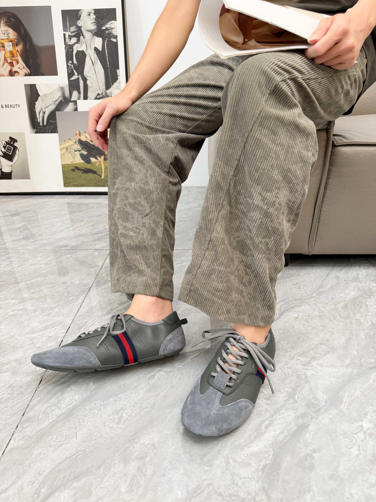 Gucci 2026 Flex Sneaker Suede Leather 938331