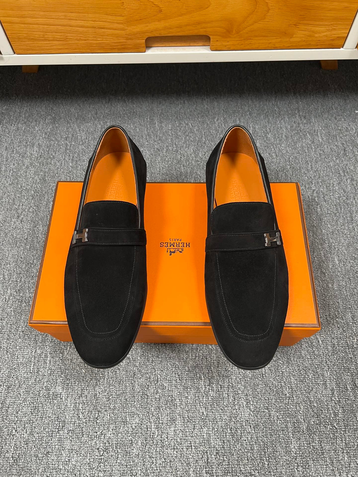 HM GIOVANNI LOAFER BLACK SUEDE
