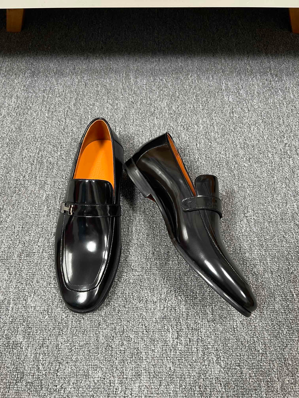 HM GIOVANNI LOAFER GLOSSY BLACK LAMBSKIN