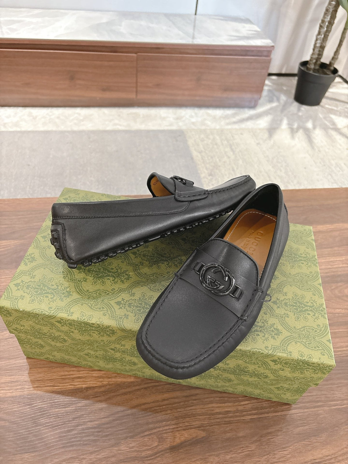 GG Men's Loafer Black Cowhide 547771