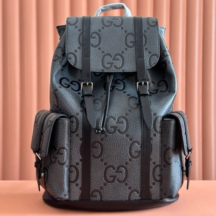 Gucci Backpack Grey mix Black Leather 248429
